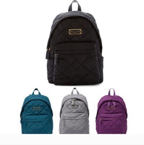 NWT Marc Jacobs Black Quilted Nylon School Women\'s Everyday Casual Backpack main image 3